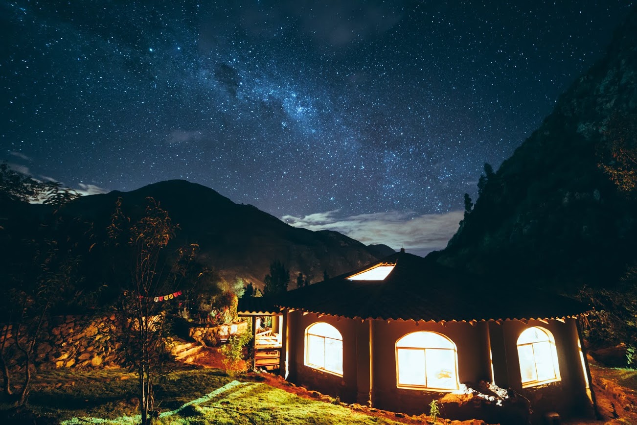 Sacred Valley sunset / waterfall — Ananda Lodge