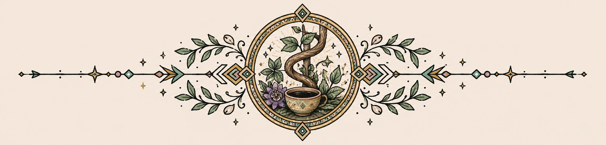 Ayahuasca vine divider ornament